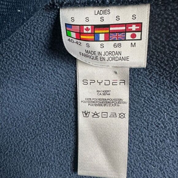 Spyder Core Endure Full Zip Mid Weight Core Sweater Size Small Teal Blue - Picture 4 of 8